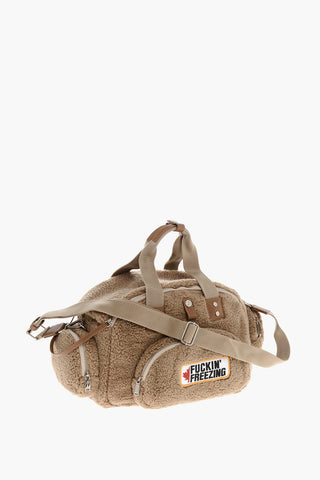 Borsa Teddy Multitasca con Dettagli in Pelle