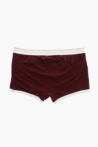 Stretch Cotton Trunk with Logoed Waistband