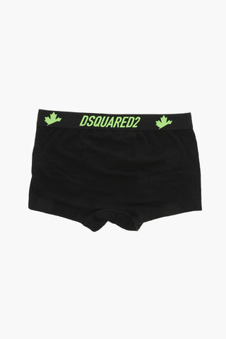 Stretch Cotton Trunk with Logoed Waistband