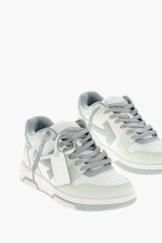 Bicolour Leather Mid Sneakers OUT OF OFFICE