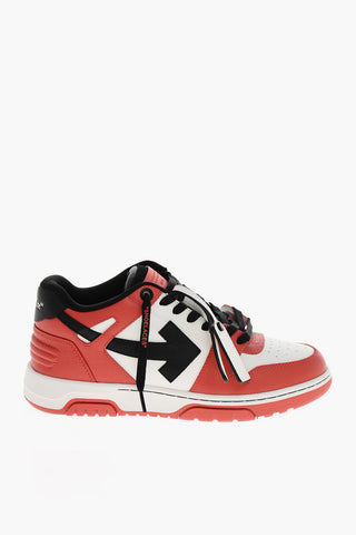 Two-Tone Leather Mid Sneakers OUT OF OFFICE
