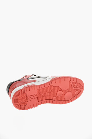 Two-Tone Leather Mid Sneakers OUT OF OFFICE