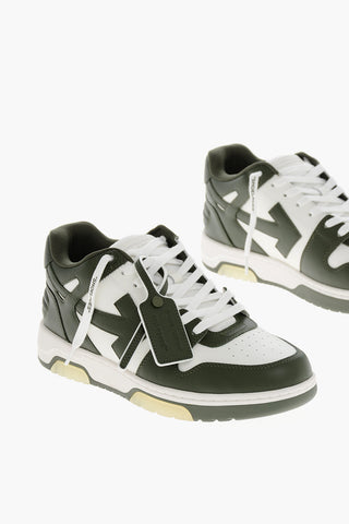 Leather OUT OF OFFICE Mid-top Sneakers