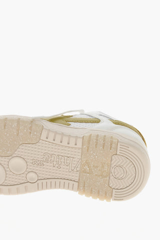 Sneakers in Tessuto OUT OF OFFICE con Dettagli in Pelle