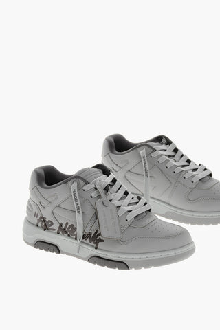 Leather OUT OF OFFICE Mid-top Sneakers