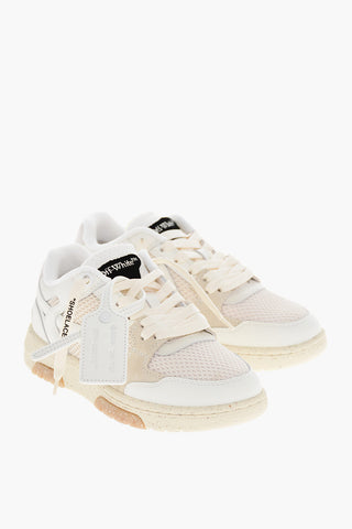 Canvas OUT OF OFFICE Sneakers with Leather Details