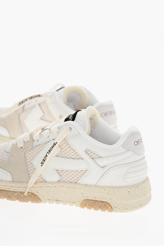 Canvas OUT OF OFFICE Sneakers with Leather Details