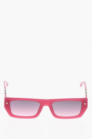 ICON Solid-Color Sunglasses with Rectangular Frame