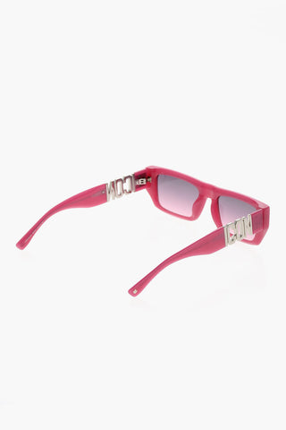 ICON Solid-Color Sunglasses with Rectangular Frame