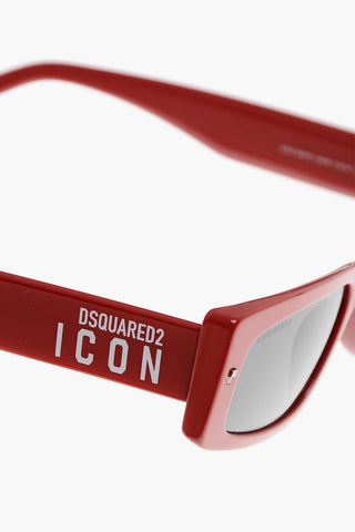 ICON Einfarbige Sonnenbrille mit kontrastierendem Logo
