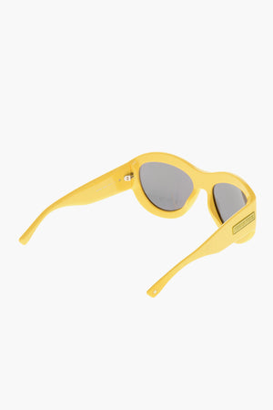 Solid-Color Sunglasses with Mirrored Lenses
