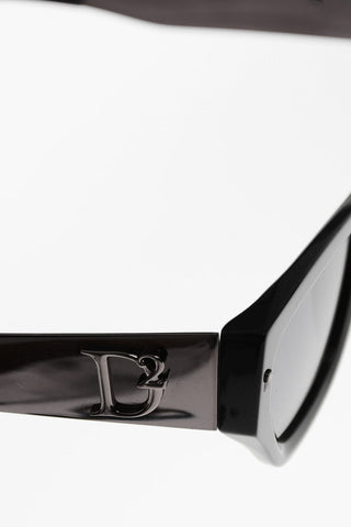 Occhiali da Sole Cat-Eye con Monogram in Rilievo