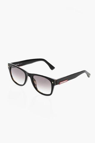 Wayfarer Sunglasses with Contrasting Logo