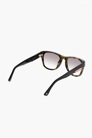 Wayfarer Sunglasses with Contrasting Logo