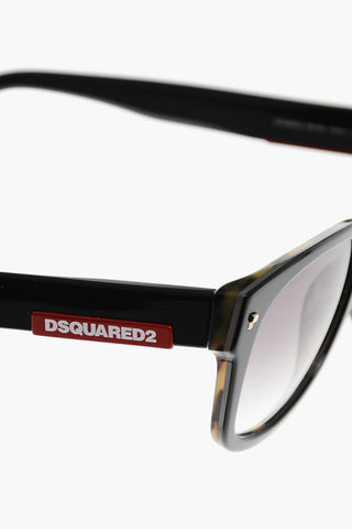 Wayfarer Sunglasses with Contrasting Logo