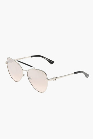Occhiali da Sole Aviator con Montatura in Metallo