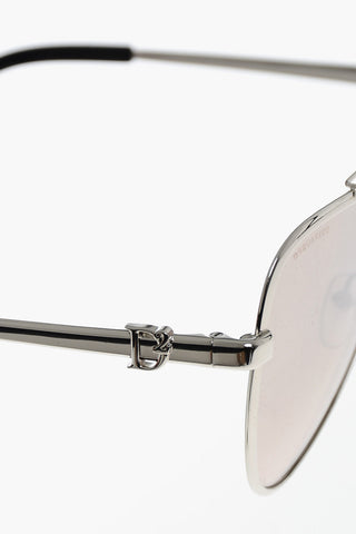 Occhiali da Sole Aviator con Montatura in Metallo