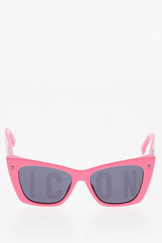 Cat-Eye Sunglasses with Icon Lettering on the Lenses