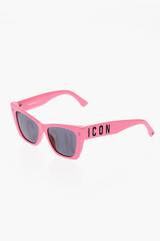 Cat-Eye Sunglasses with Icon Lettering on the Lenses