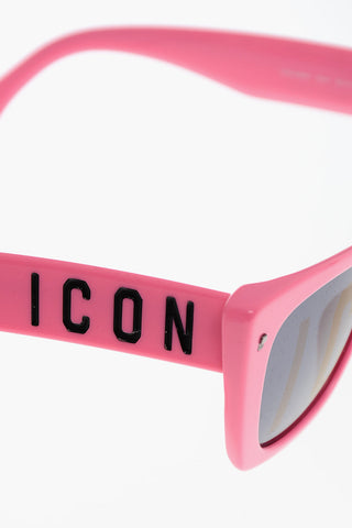 Cat-Eye Sunglasses with Icon Lettering on the Lenses