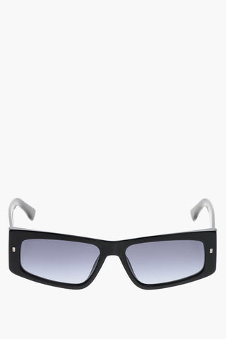 ICON Solid-Color Cat-Eye Sunglasses with Contrasting Logo