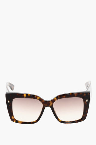 Occhiali da Sole Cat-Eye con Montatura Tartarugata