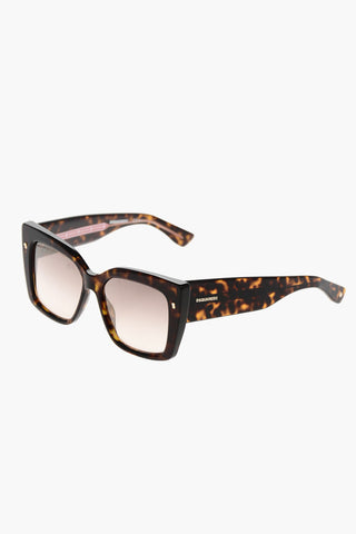 Occhiali da Sole Cat-Eye con Montatura Tartarugata