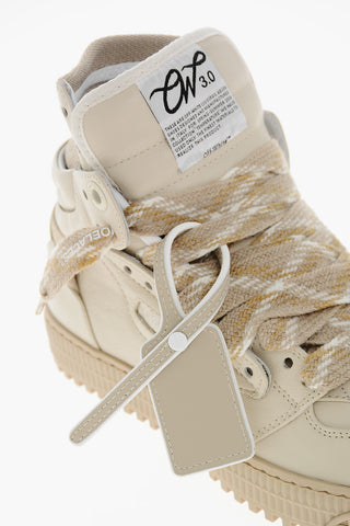 Leather OFF COURT Sneakers with Maxi Laces