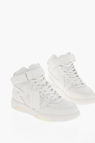 Sneakers in Pelle OUT OF OFFICE con Stringhe e Chiusura in Velcro