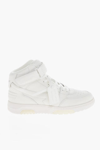 Sneakers in Pelle OUT OF OFFICE con Stringhe e Chiusura in Velcro