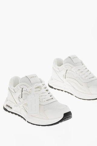 Leather KICK OFF Sneakers with Suede Details