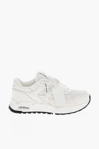 Leather KICK OFF Sneakers with Suede Details