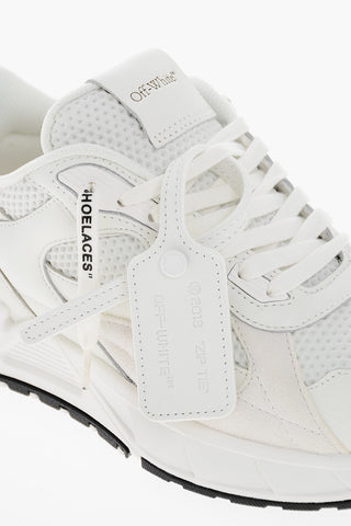 Leather KICK OFF Sneakers with Suede Details