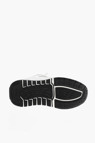 Leather KICK OFF Sneakers with Suede Details