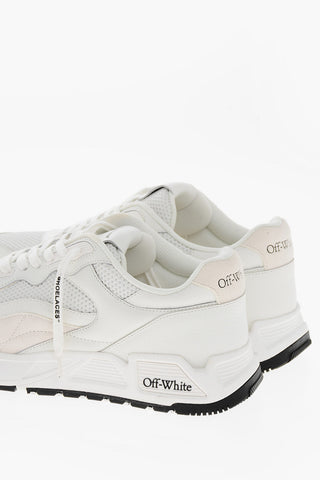 Leather KICK OFF Sneakers with Suede Details