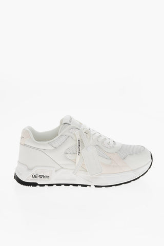 Leather KICK OFF Sneakers with Suede Details