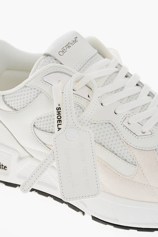 Leather KICK OFF Sneakers with Suede Details
