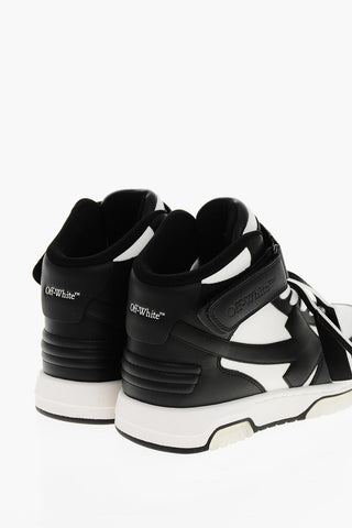 Two-Tone Leather Mid Sneakers OUT OF OFFICE