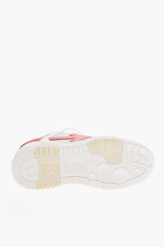 Mid Fabric-and-Leather Sneakers OUT OF OFFICE