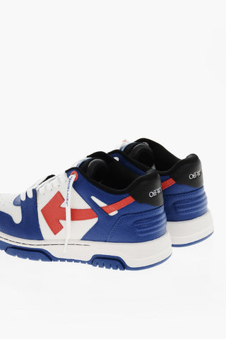 Two Tone Leather OUT OF OFFICE Mid-top Sneakers