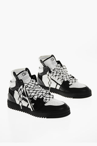 Two-Tone Leather 3.0 OFF COURT High-Top Sneakers