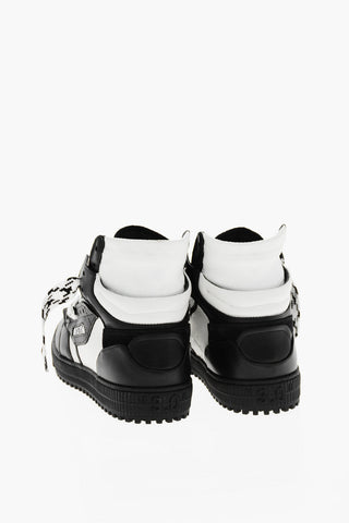 Two-Tone Leather 3.0 OFF COURT High-Top Sneakers