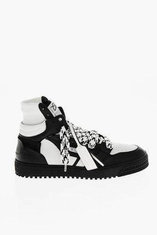 Two-Tone Leather 3.0 OFF COURT High-Top Sneakers