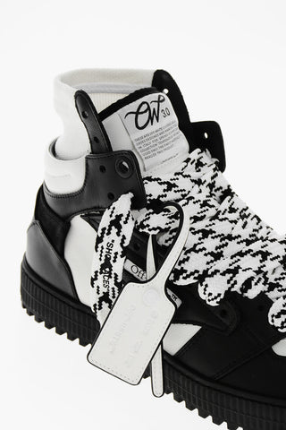 Two-Tone Leather 3.0 OFF COURT High-Top Sneakers