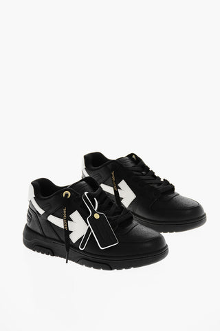 Textured Leather OUT OF OFFICE Mid-Top Sneakers