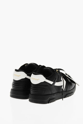 Textured Leather OUT OF OFFICE Mid-Top Sneakers