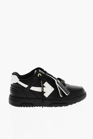 Textured Leather OUT OF OFFICE Mid-Top Sneakers