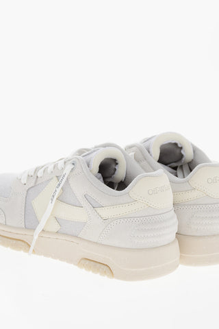 Suede OUT OF OFFICE Sneakers with Canvas Inserts