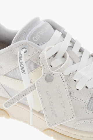 Suede OUT OF OFFICE Sneakers with Canvas Inserts