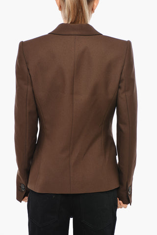 Balzer 1버튼 DEANA 단색 노치드 라펠